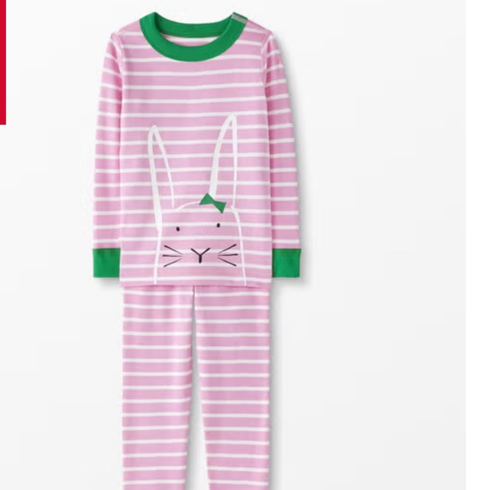 Pink Striped Bunny Kids Pajamas Hanna Andersson